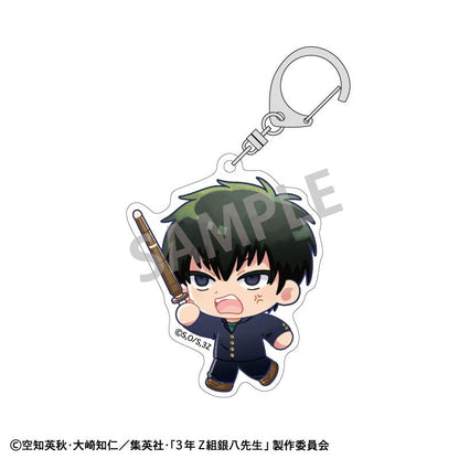 3年Z組銀八先生 亞克力鑰匙扣 土方十四郎 登校風景描繪