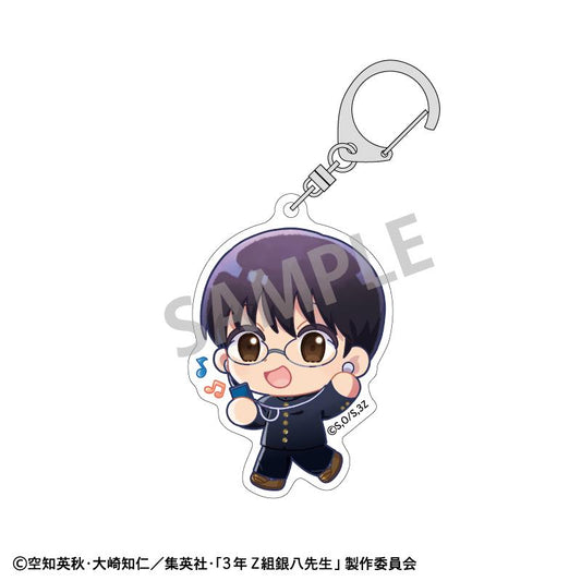 3年Z組銀八先生 亞克力鑰匙扣 志村新八 登校風景描繪