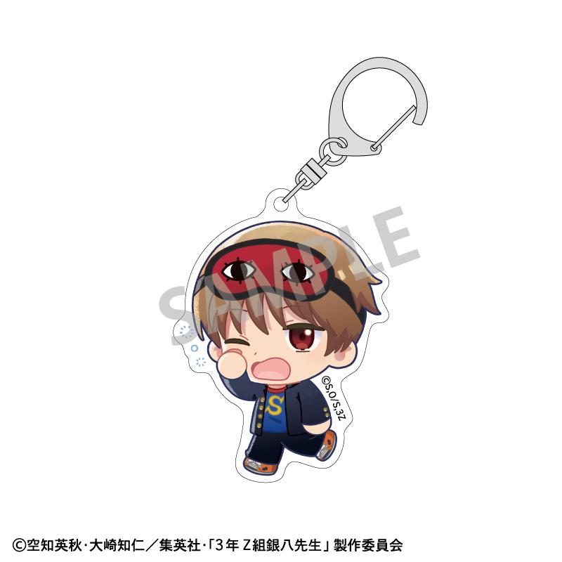 3年Z組銀八先生 亞克力鑰匙扣 沖田總悟 登校風景描繪