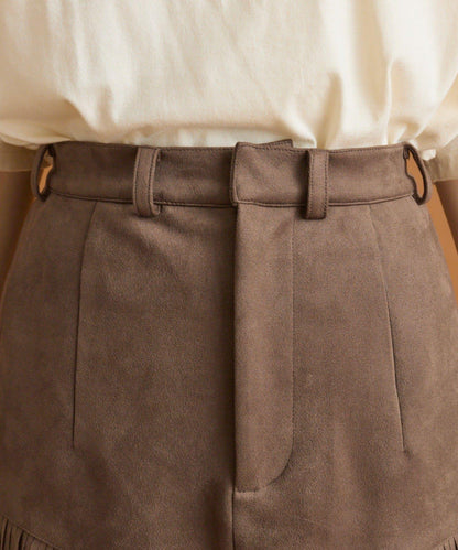 mystic 仿麂皮流蘇半身裙