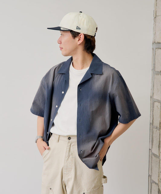 Kastane 日曬做舊開領襯衫
