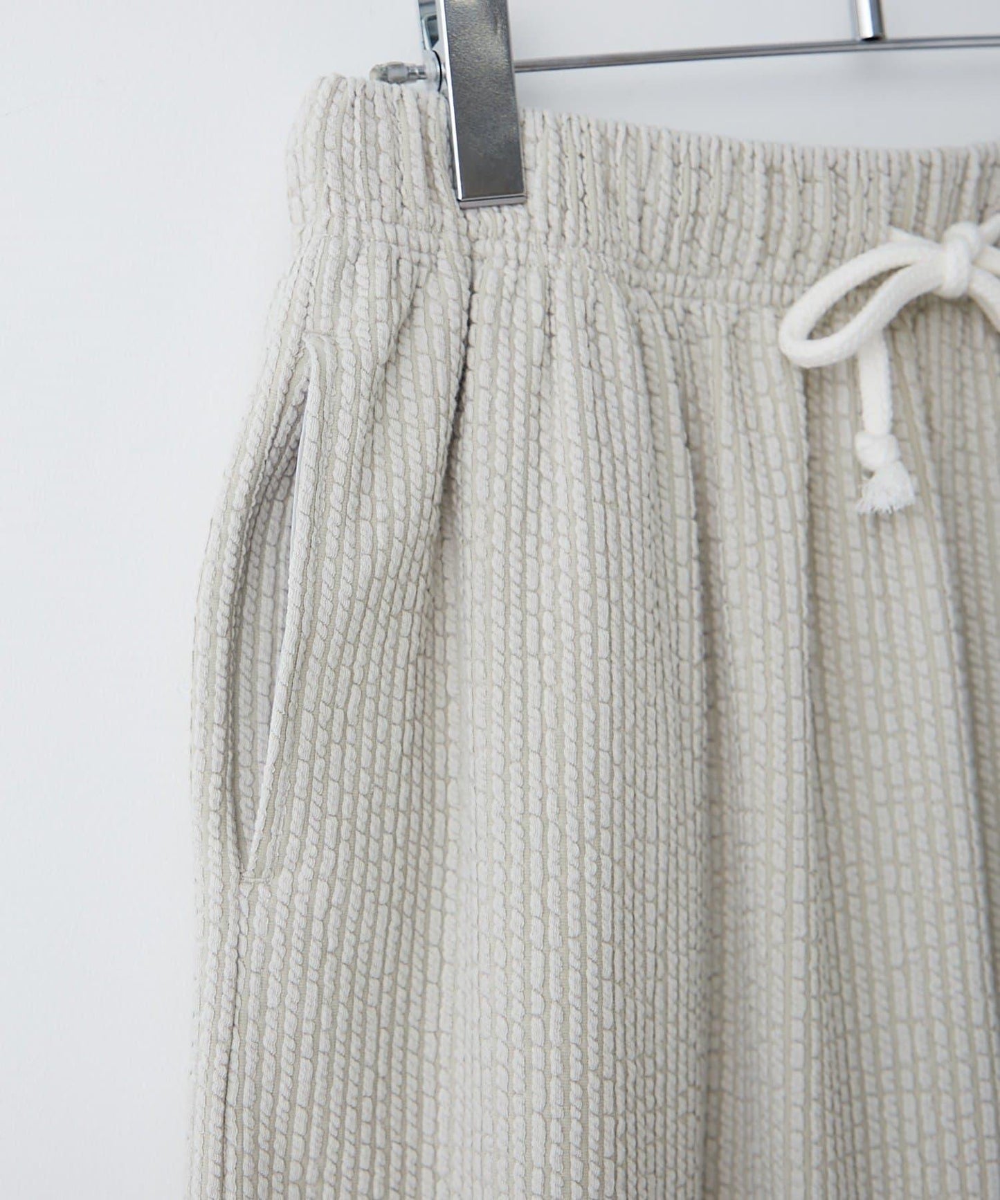 彈力泡泡紗休閒褲