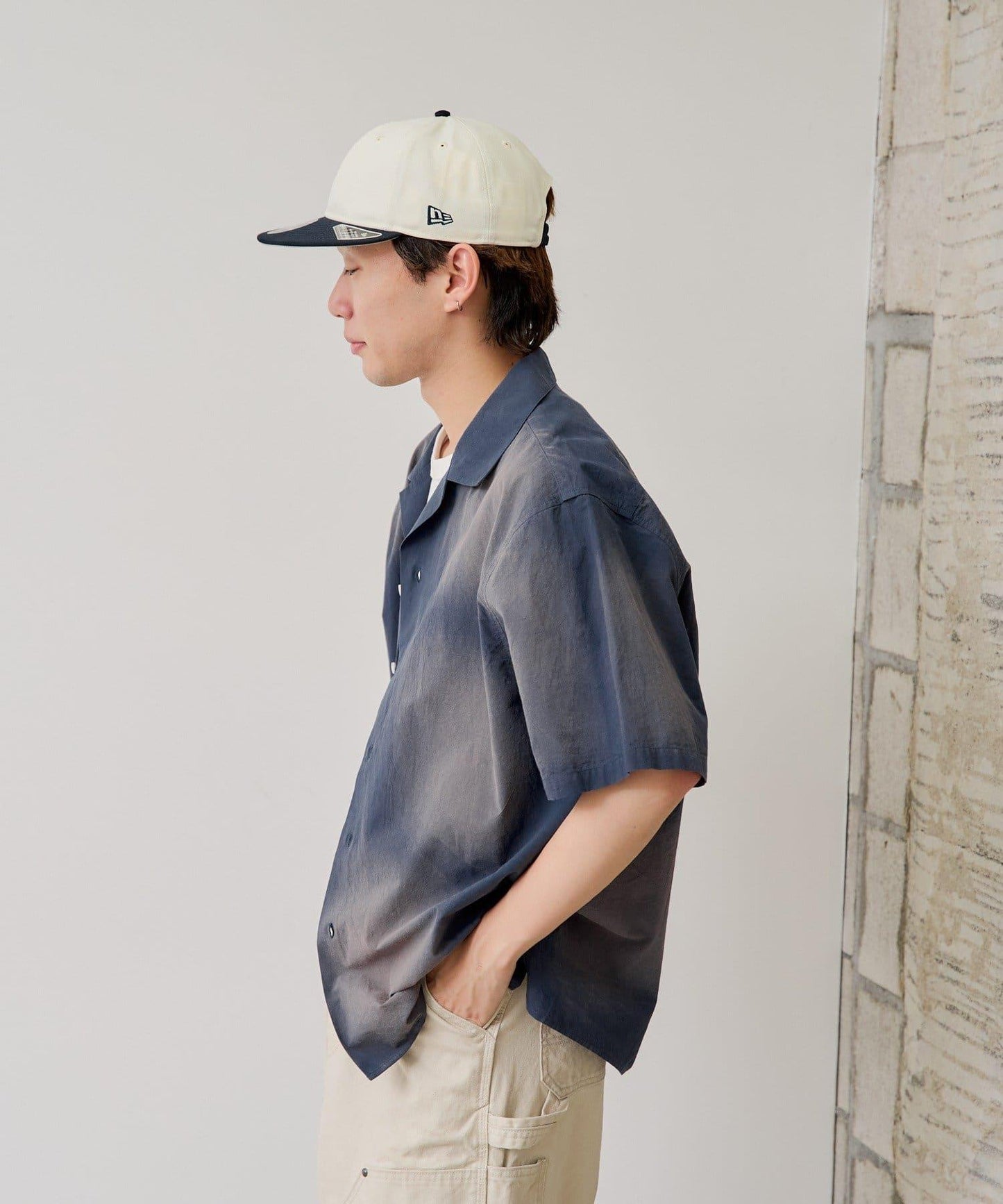 Kastane 日曬做舊開領襯衫