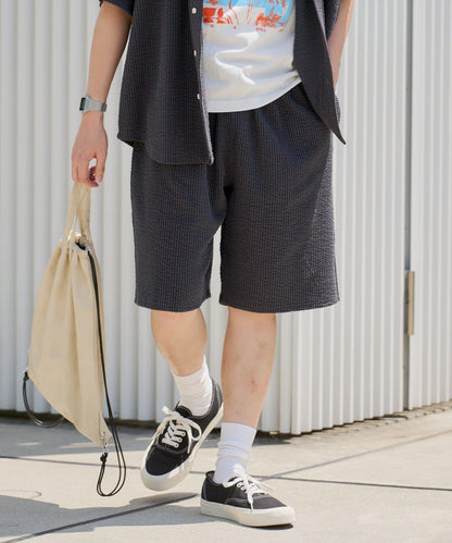 Kastane 彈力泡泡紗休閒短褲