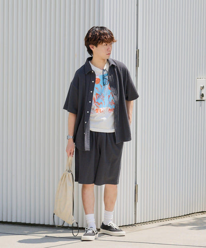 Kastane 彈力泡泡紗休閒短褲