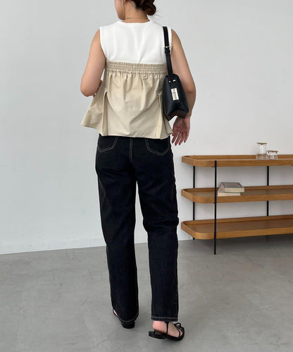 CAPRICIEUX LE'MAGE 內搭套裝 荷葉下襬設計 束胸上衣