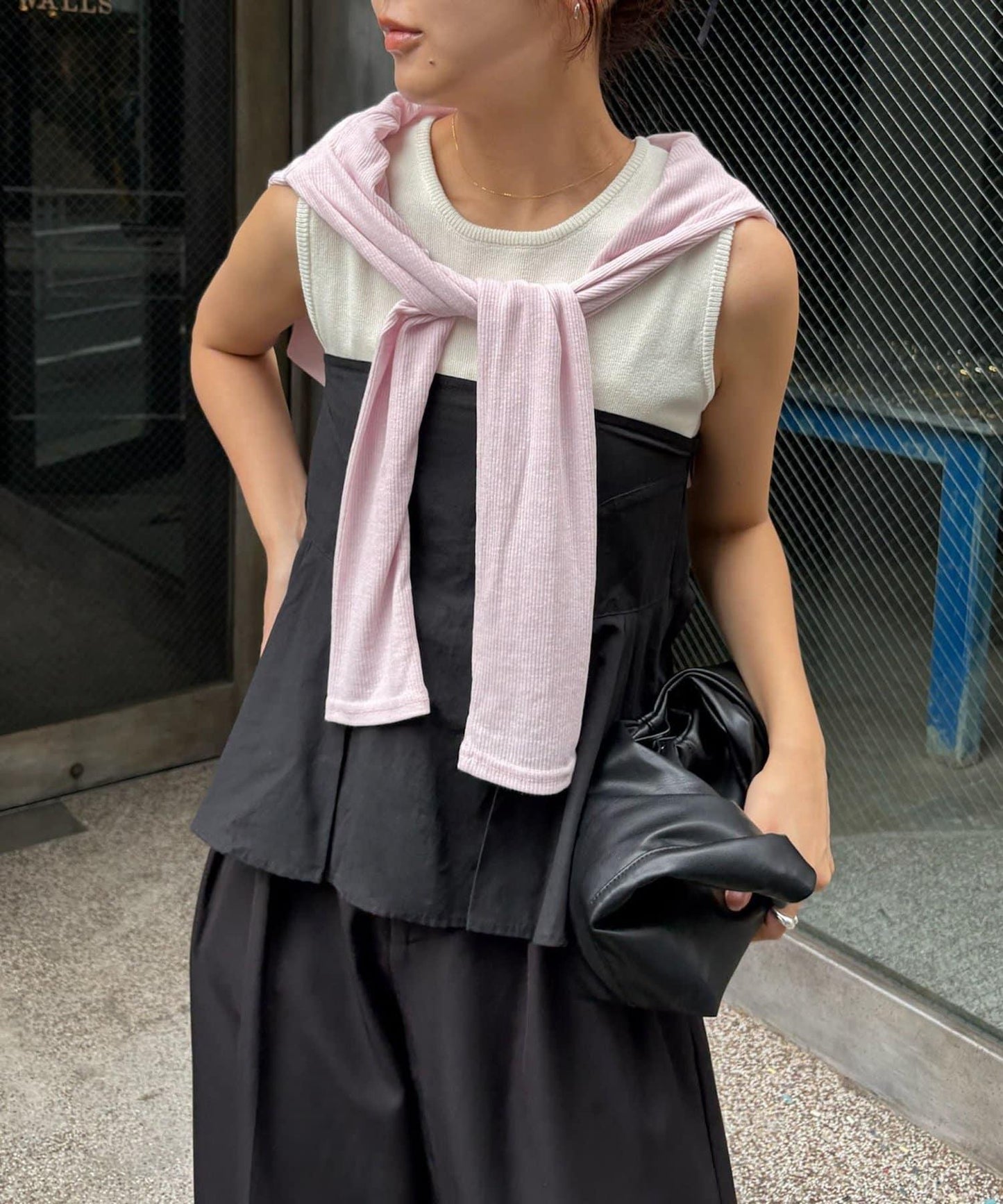 CAPRICIEUX LE'MAGE 內搭套裝 荷葉下襬設計 束胸上衣