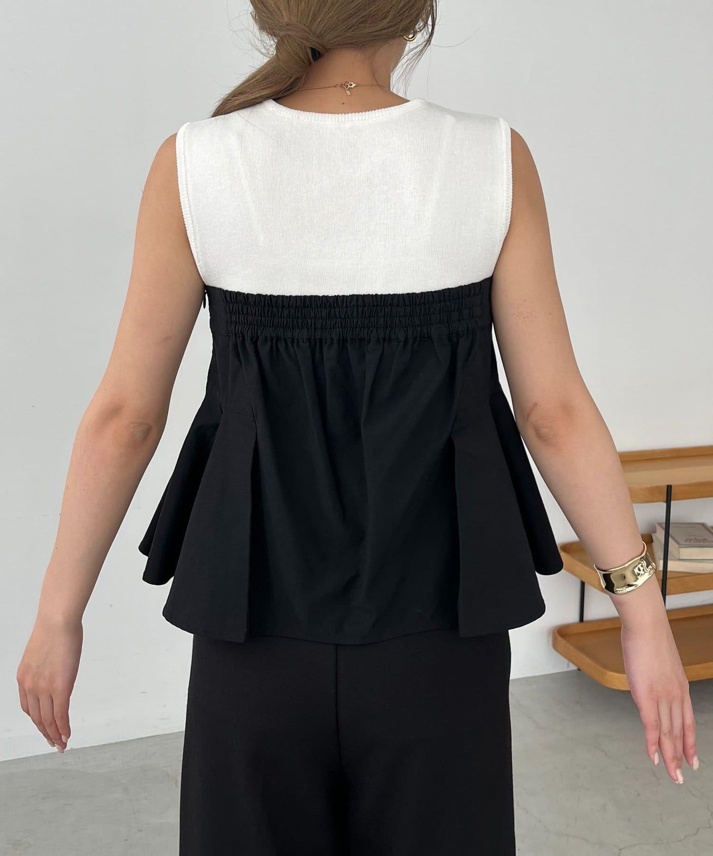 CAPRICIEUX LE'MAGE 內搭套裝 荷葉下襬設計 束胸上衣