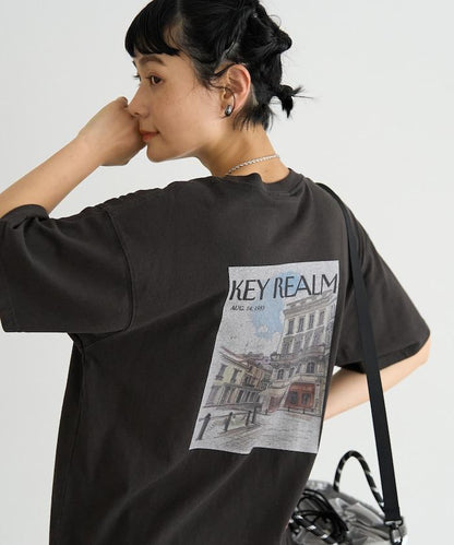 復古雜誌背面印花T恤