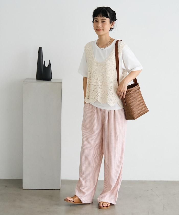 【套裝商品】蕾絲背心 T恤套裝