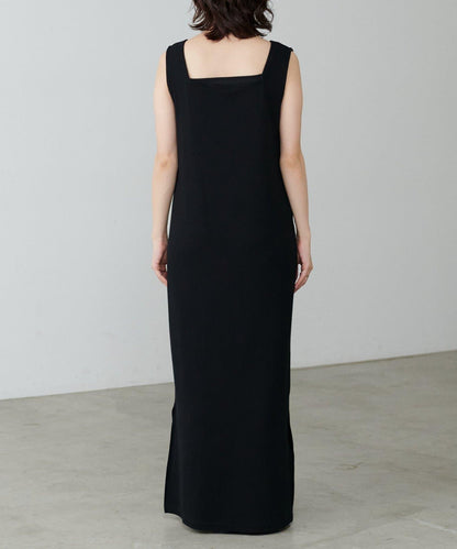 前後2WAY側開衩T恤連衣裙