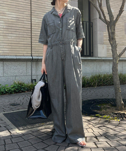 透明牛仔布連體褲