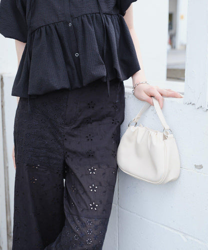 Kastane 棉質蕾絲拼接褲