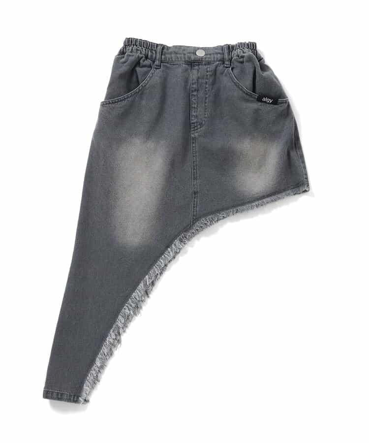 不對稱牛仔裙