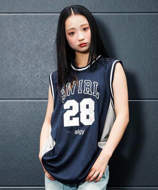極光數字印花大背心