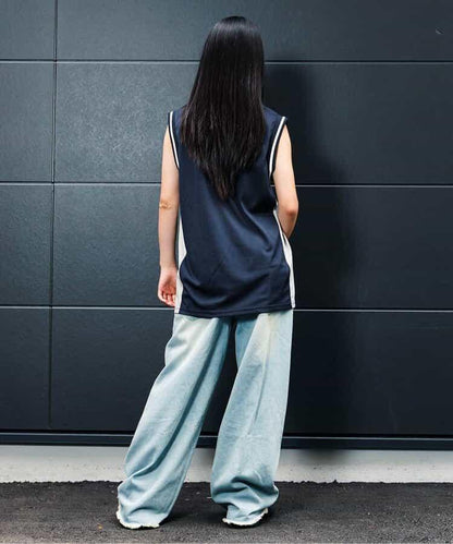 極光數字印花大背心