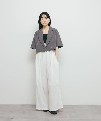 不對稱帶胸墊吊帶背心