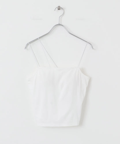 不對稱帶胸墊吊帶背心