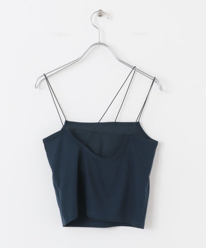 不對稱帶胸墊吊帶背心