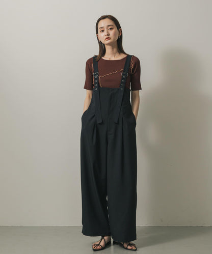 不對稱荷葉邊針織衫