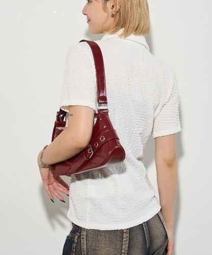 立體褶皺設計 聚攏褶飾 襯衫