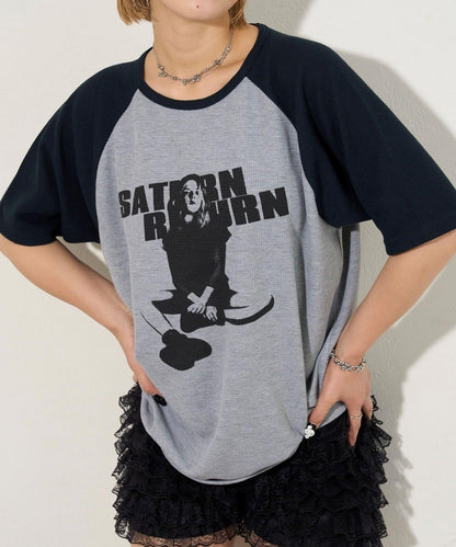 夏洛特華夫爾圓領拉格朗半袖T恤