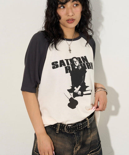 夏洛特華夫爾圓領拉格朗半袖T恤