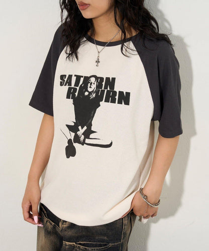 夏洛特華夫爾圓領拉格朗半袖T恤