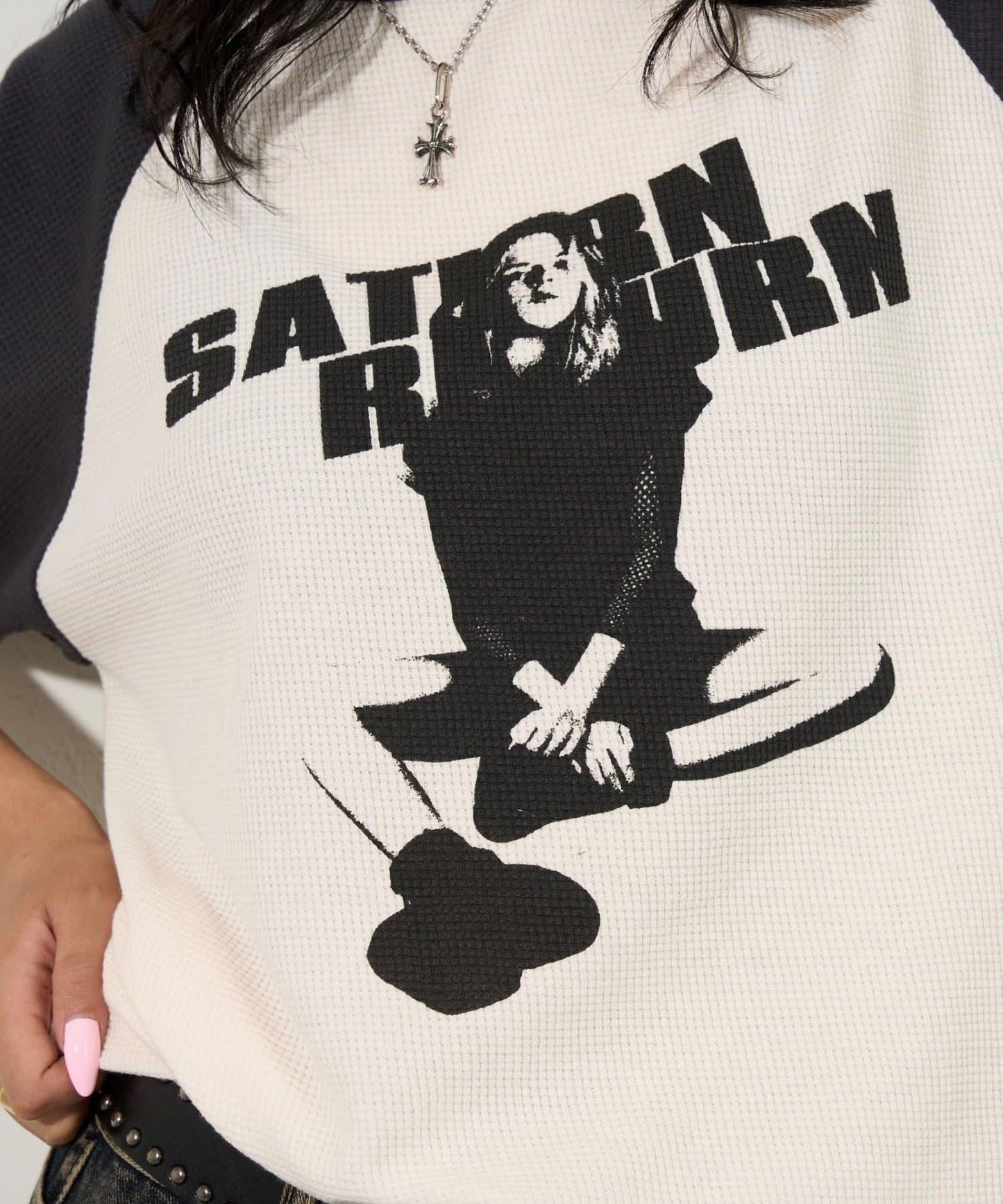 夏洛特華夫爾圓領拉格朗半袖T恤