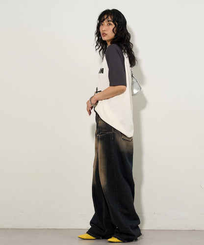 夏洛特華夫爾圓領拉格朗半袖T恤