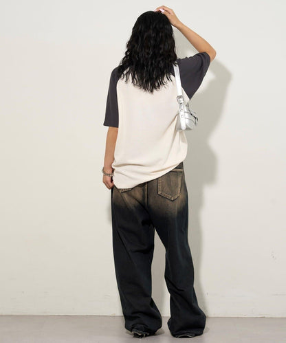 夏洛特華夫爾圓領拉格朗半袖T恤