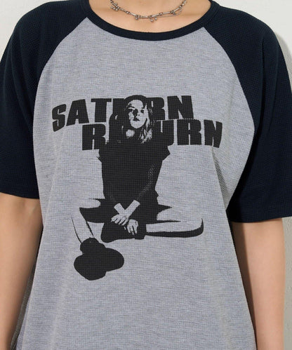 夏洛特華夫爾圓領拉格朗半袖T恤