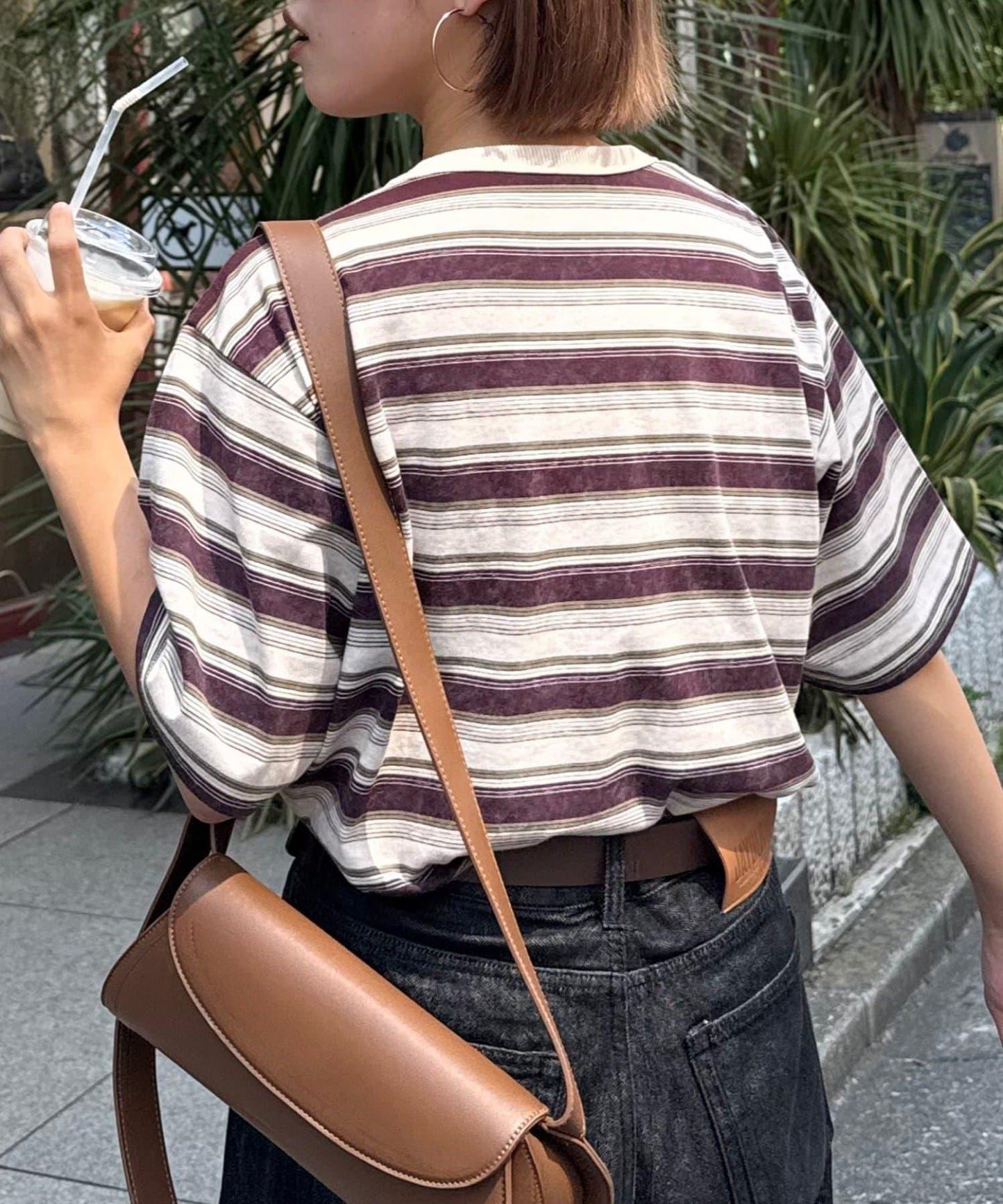 【CIAOPANIC TYPY】【UNISEX】復古風條紋T恤