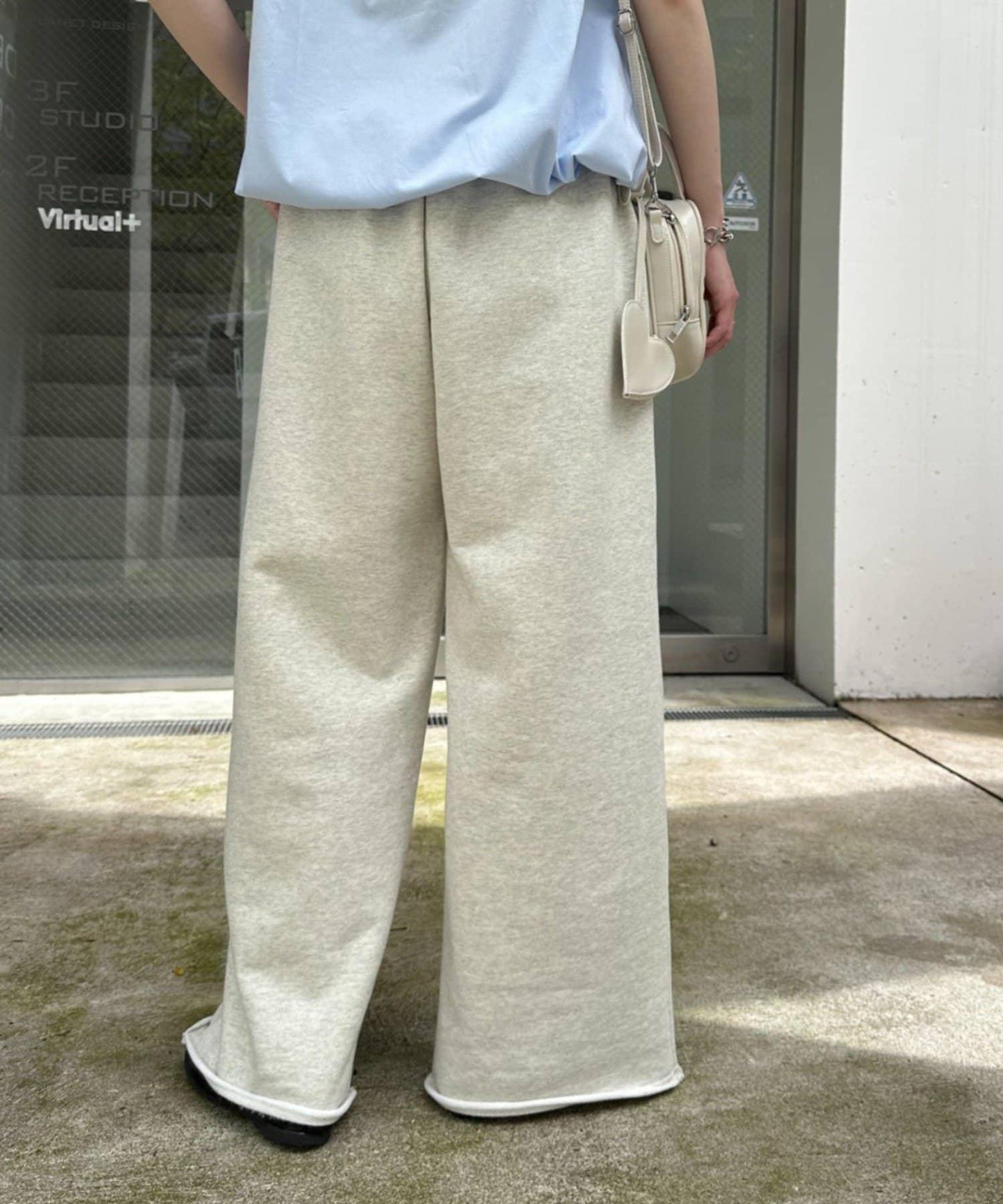 裡毛寬鬆運動褲/休閒褲