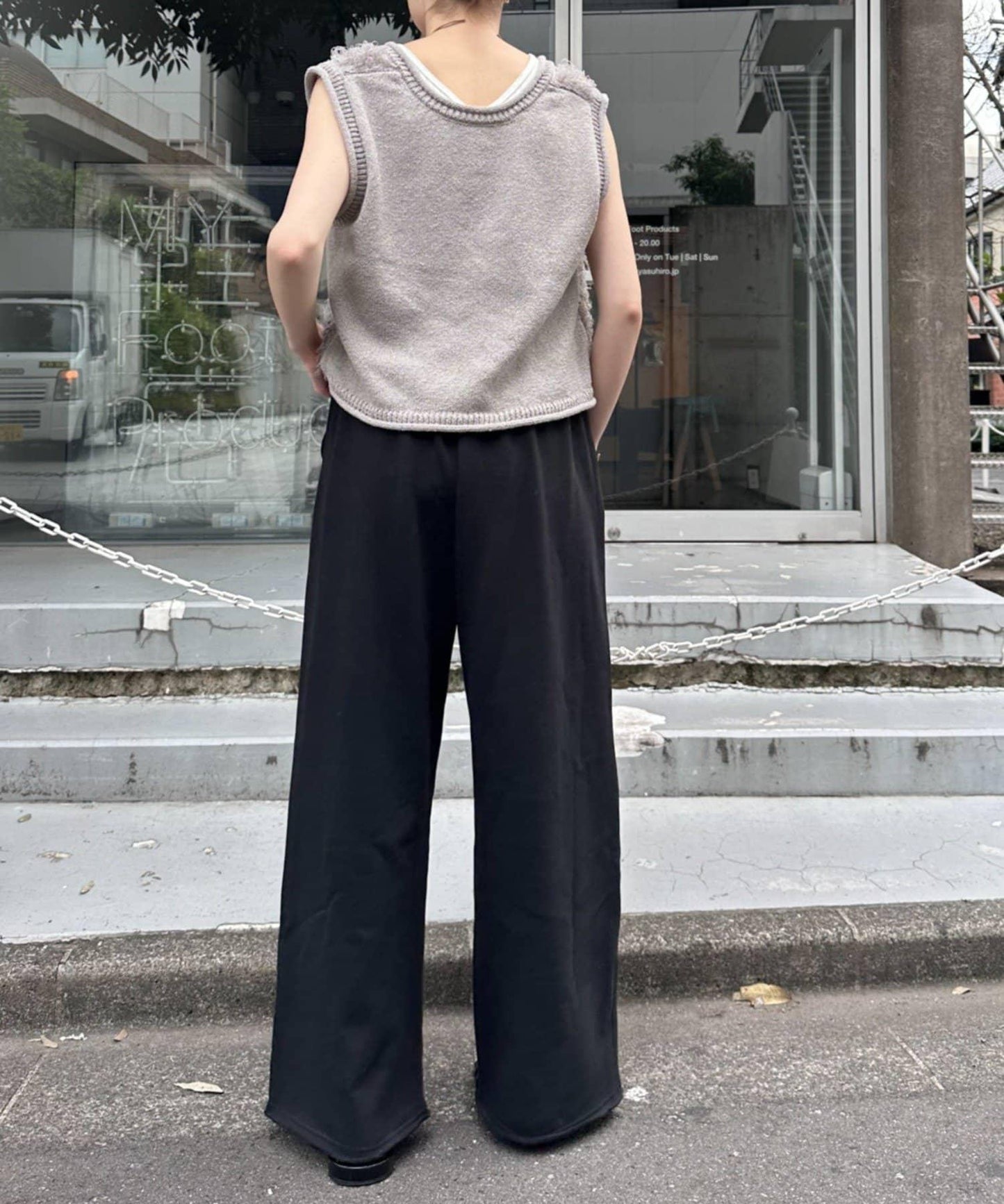 裡毛寬鬆運動褲/休閒褲