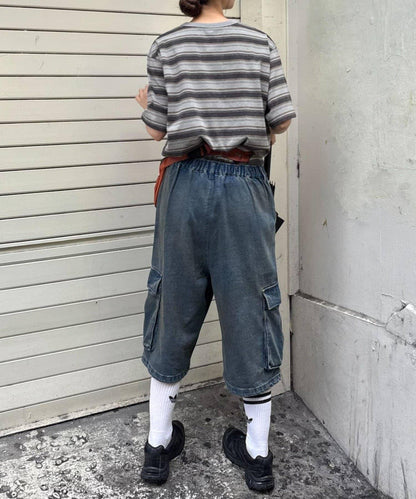 【CIAOPANIC TYPY】【UNISEX】復古風條紋T恤