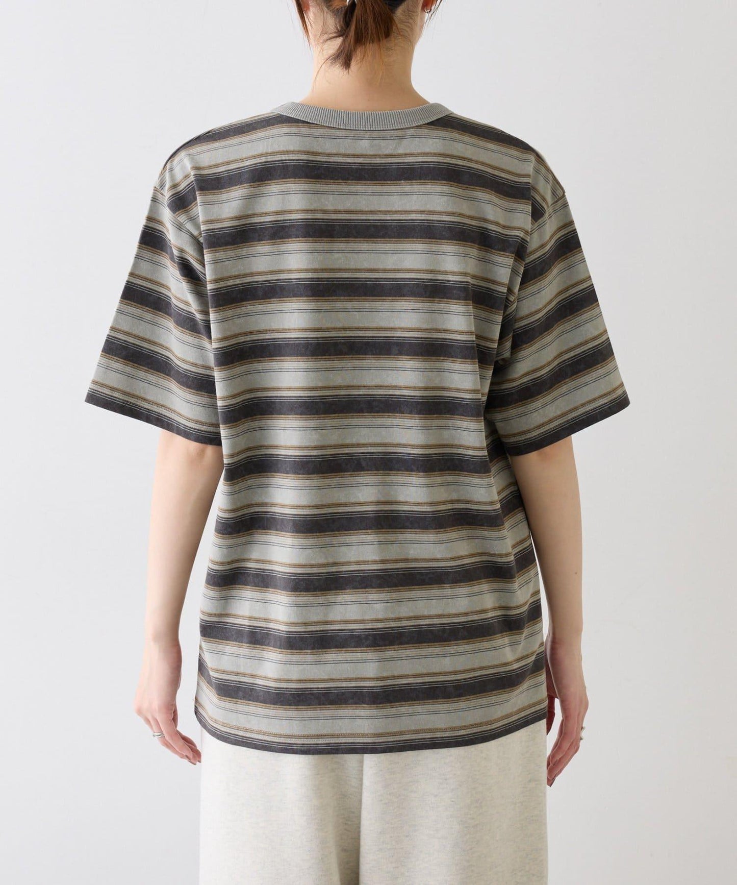 【CIAOPANIC TYPY】【UNISEX】復古風條紋T恤