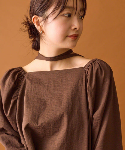 領結蓬鬆蝴蝶結襯衫