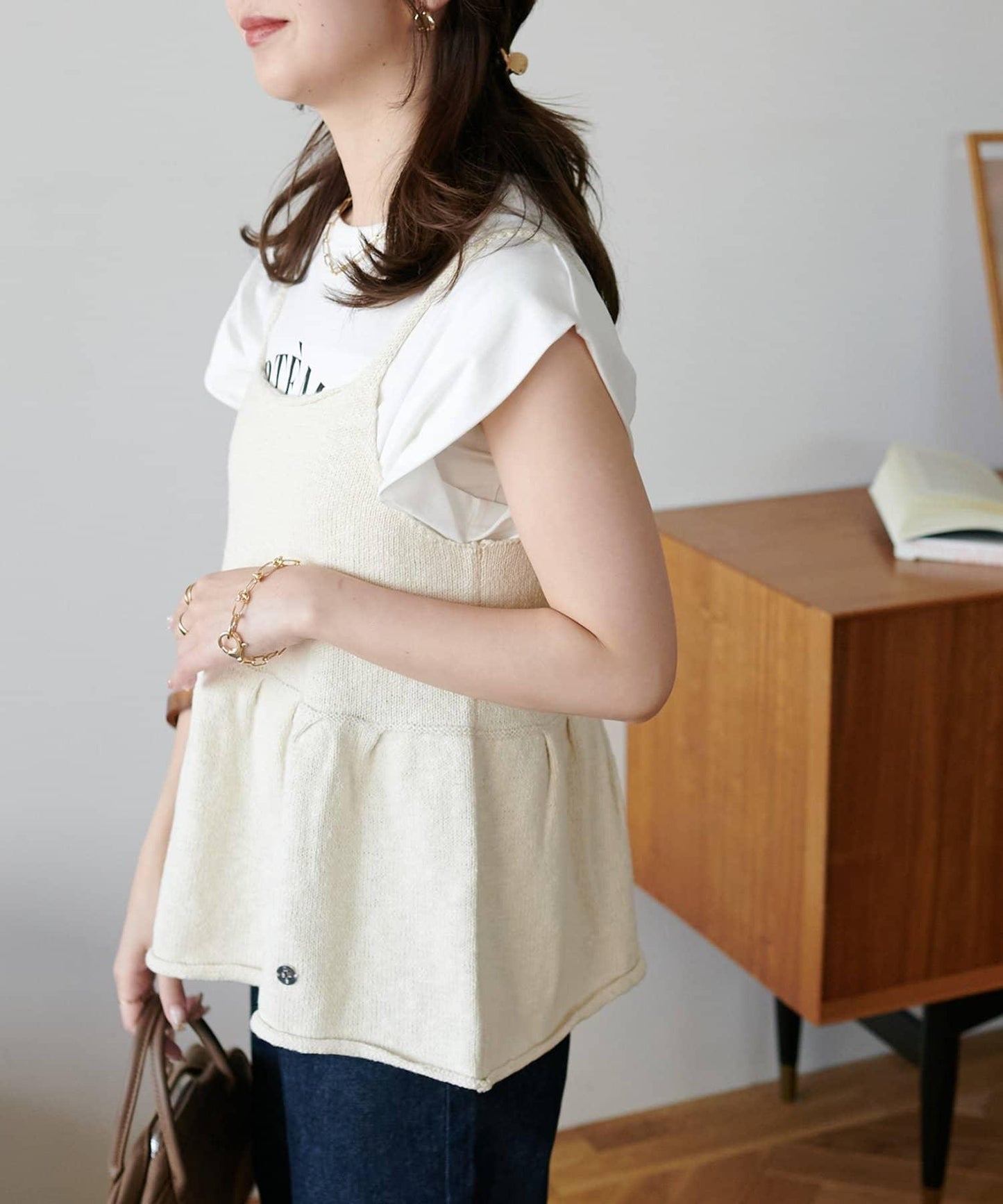 結子紋吊帶束胸上衣