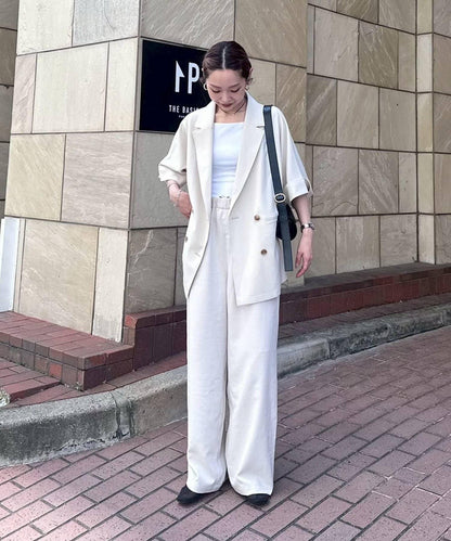 【帕爾克羅限定】（PON寺計劃）科技亞麻寬鬆褲