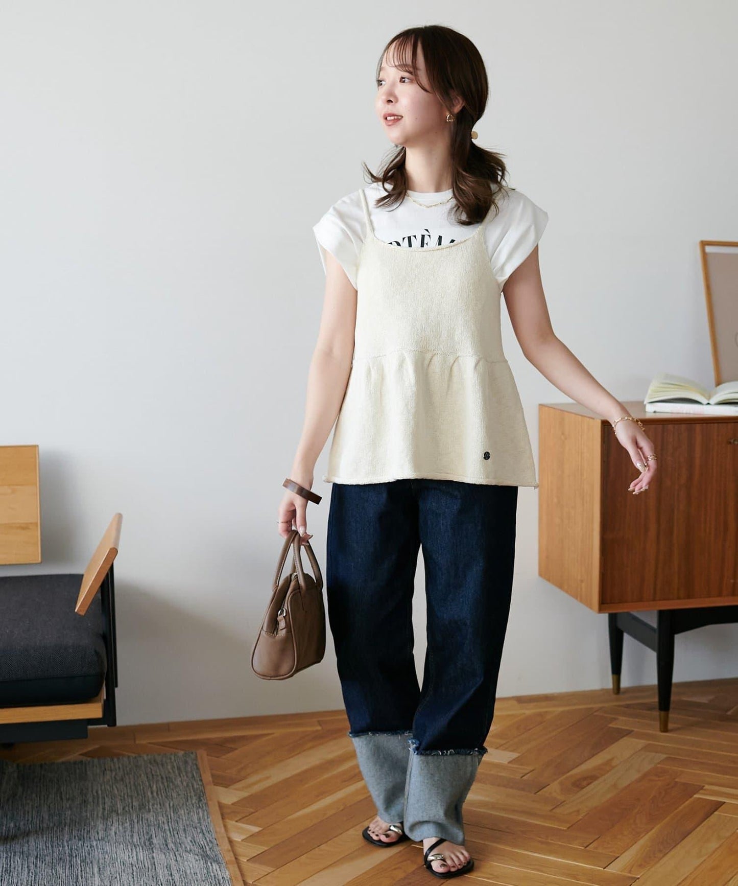 結子紋吊帶束胸上衣