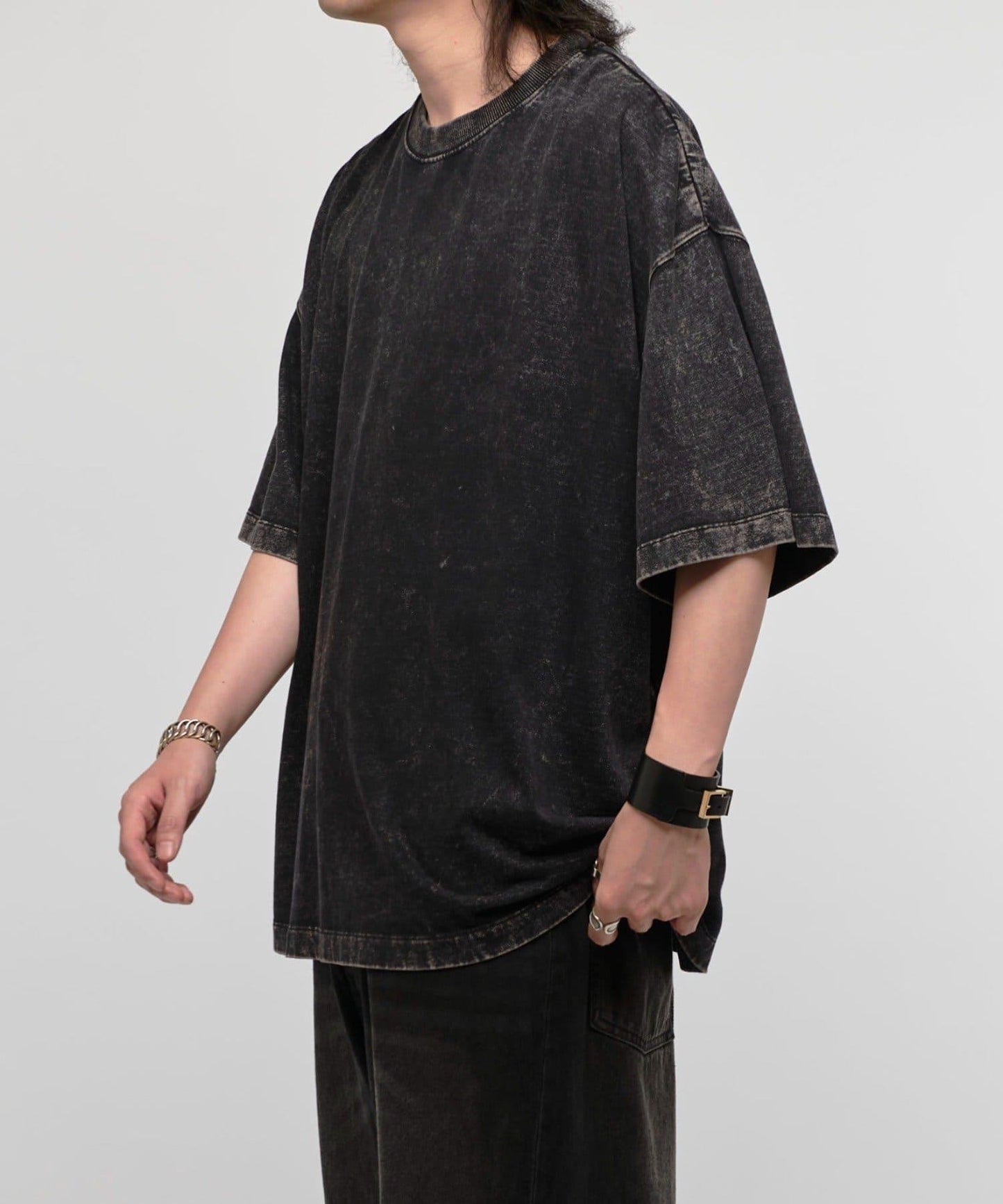 Lui's 粉感漂染寬鬆 BIG T恤