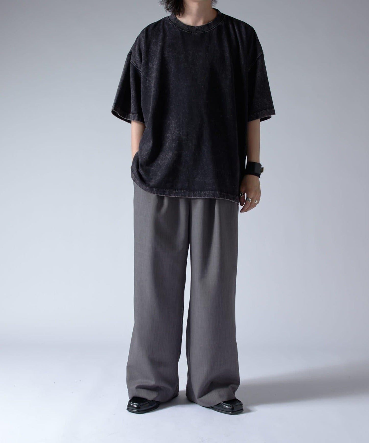 Lui's 粉感漂染寬鬆 BIG T恤