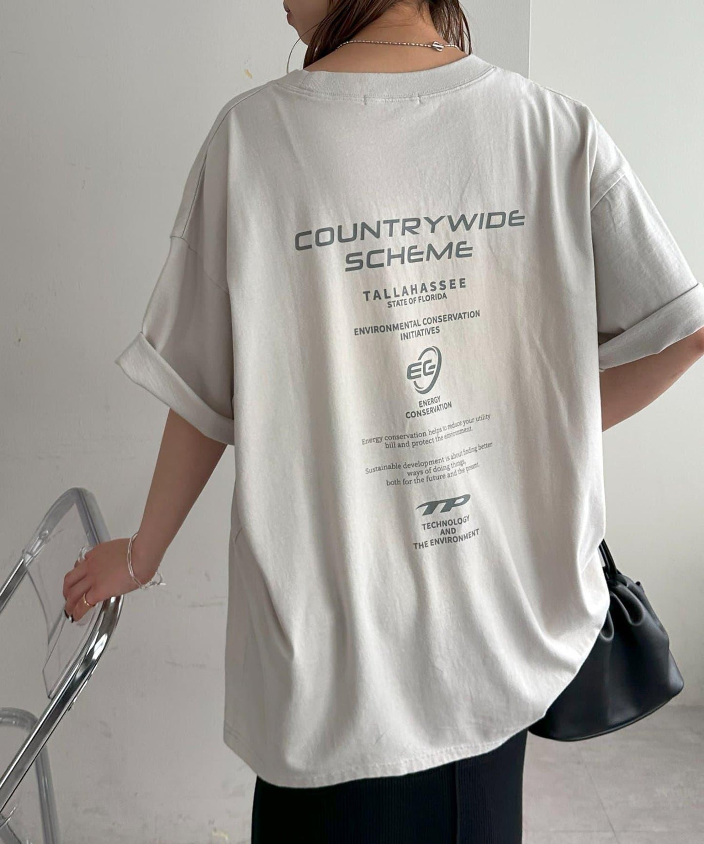 Discoat 噴染加工 企業圖案 T恤