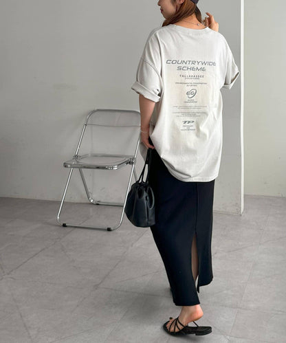 Discoat 噴染加工 企業圖案 T恤