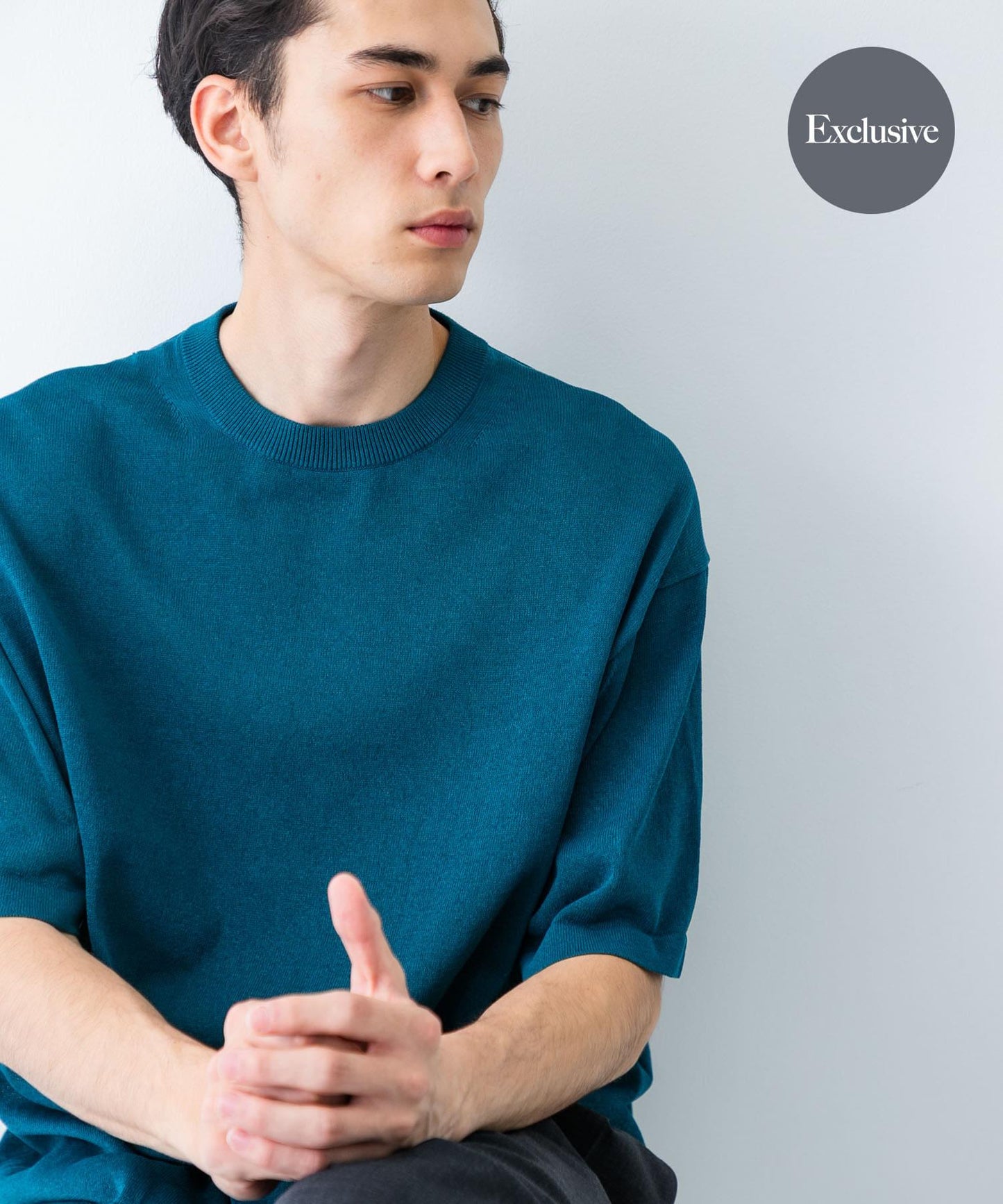 聯名款 crepuscule×UR Washi Knit Short-Sleeve T-shirts T恤