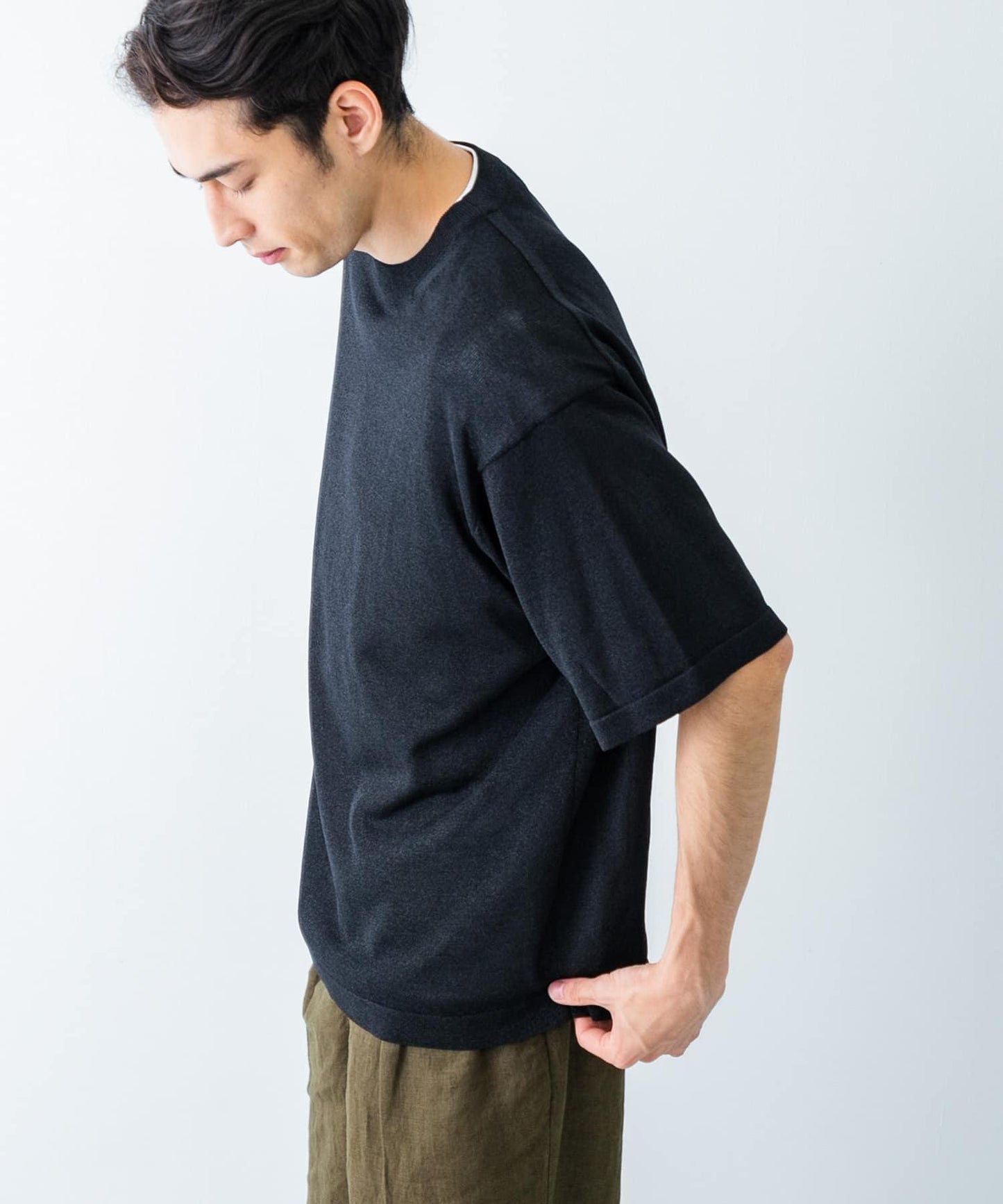 聯名款 crepuscule×UR Washi Knit Short-Sleeve T-shirts T恤