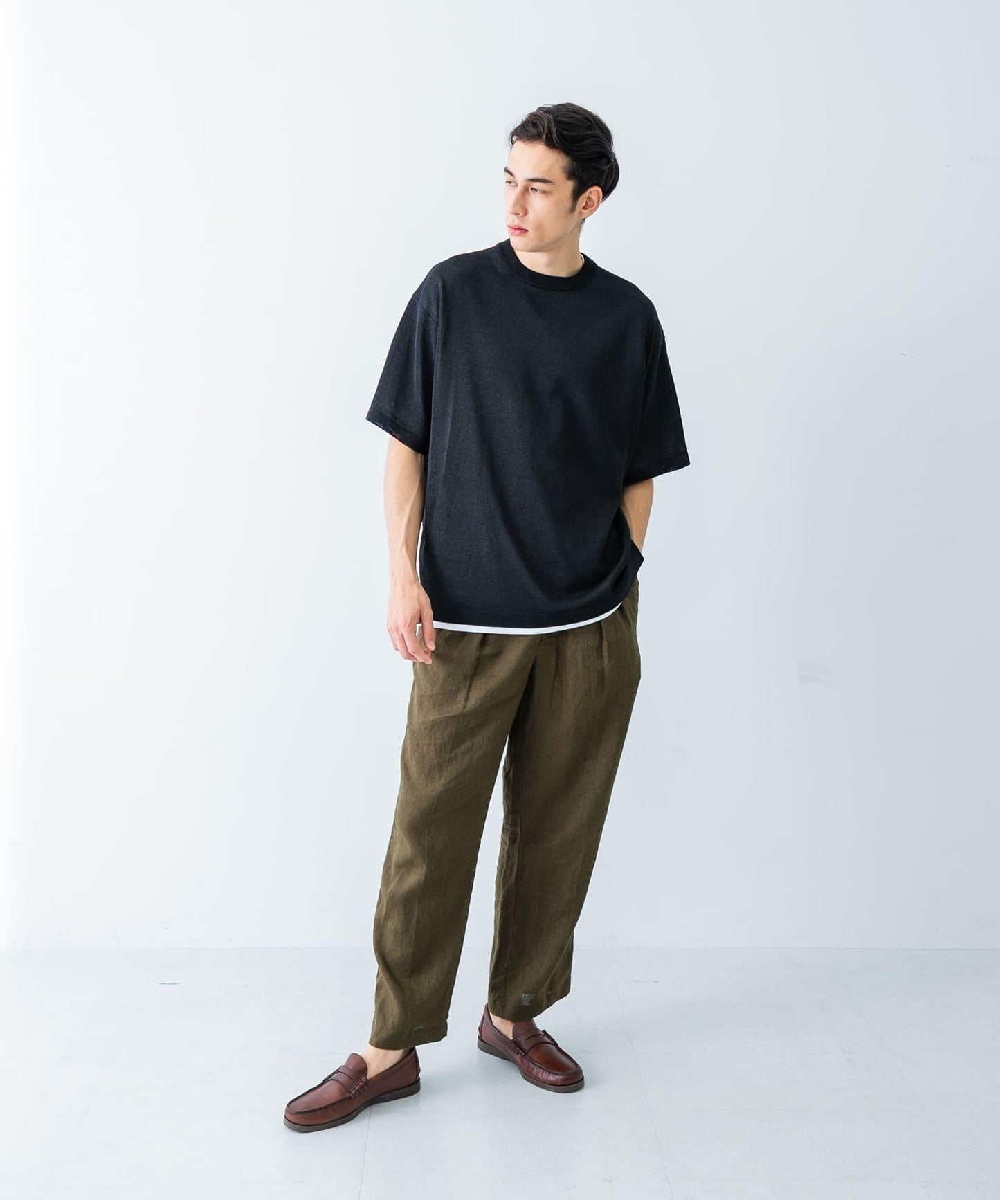 聯名款 crepuscule×UR Washi Knit Short-Sleeve T-shirts T恤