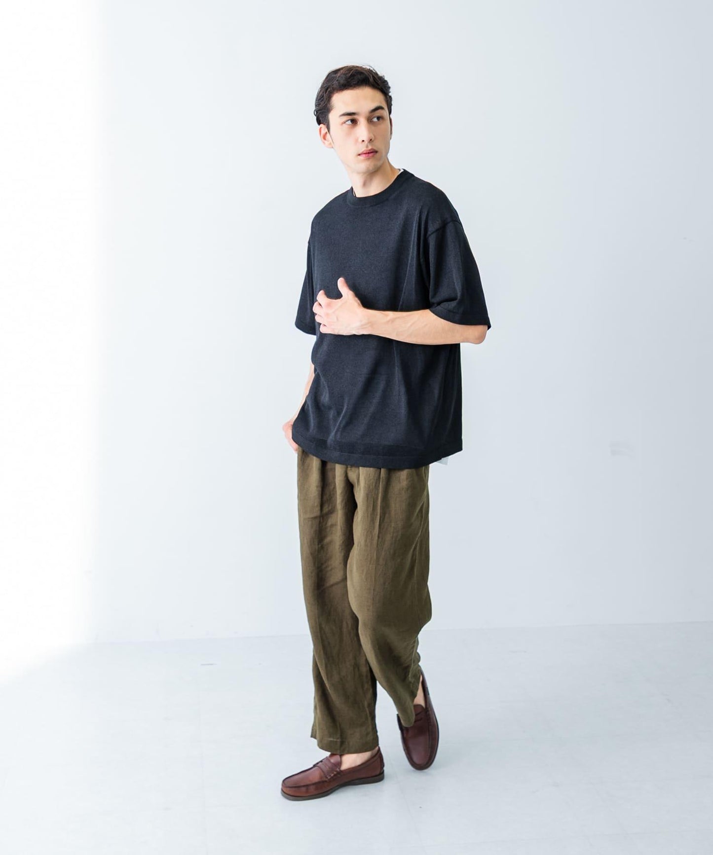 聯名款 crepuscule×UR Washi Knit Short-Sleeve T-shirts T恤