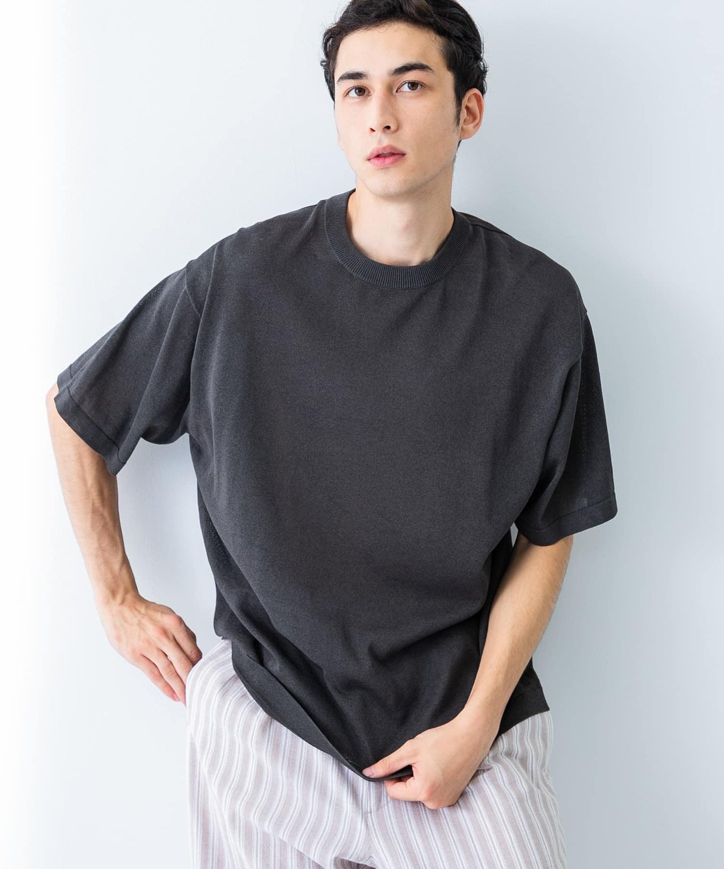 聯名款 crepuscule×UR Washi Knit Short-Sleeve T-shirts T恤